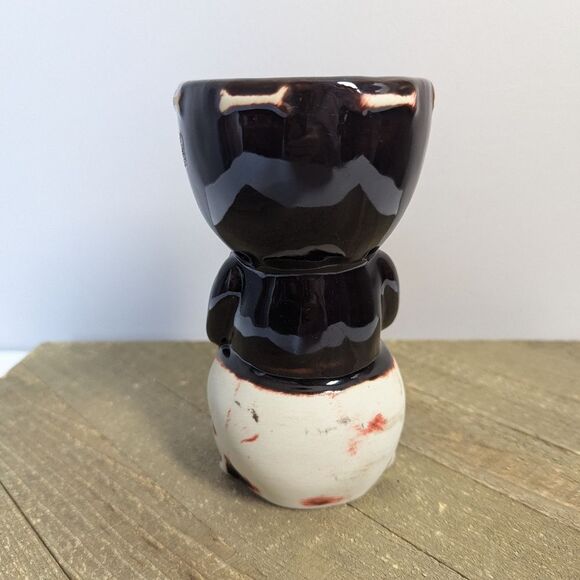 Vintage-Style Tiki Skull Mug – 6" Ceramic Polynesian Barware Cup Tikisou - Picture 3 of 8